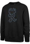 Main image for 47 Kansas City Royals Mens Black Pop Imprint Headline Long Sleeve Crew Sweatshirt