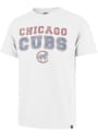 Chicago Cubs 47 Stadium Wave Scrum Fashion T Shirt - White