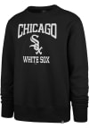 Main image for 47 Chicago White Sox Mens Black Top Team Headline Long Sleeve Crew Sweatshirt