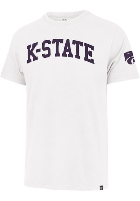 K-State Wildcats White 47 Franklin Fieldhouse Arch Short Sleeve Fashion T Shirt