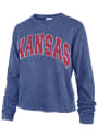 Kansas Jayhawks Womens 47 Avon Vintage T-Shirt - Blue
