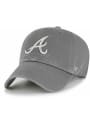 Atlanta Braves 47 Ballpark Clean Up Adjustable Hat - Grey