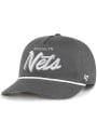 Brooklyn Nets 47 Crosstown Script Hitch Adjustable Hat - Charcoal
