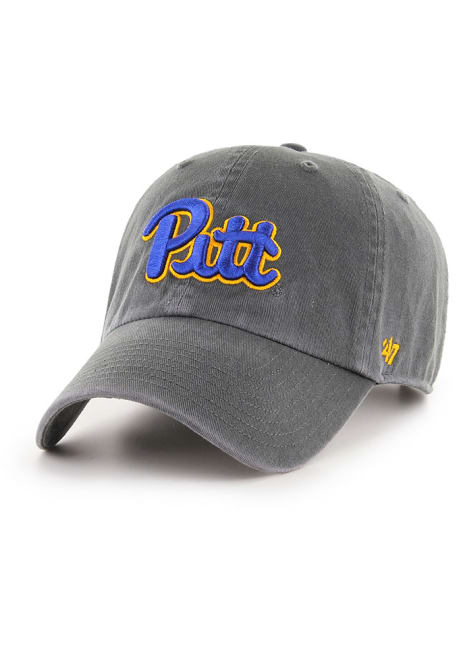 47 Charcoal Pitt Panthers Clean Up Adjustable Hat