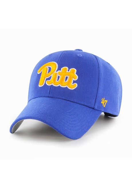 47 Blue Pitt Panthers MVP Adjustable Hat