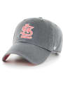 St Louis Cardinals 47 Pastel Pop Clean Up Adjustable Hat - Charcoal