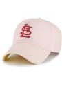 St Louis Cardinals 47 Double Under Clean Up Adjustable Hat - Pink