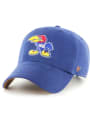 Kansas Jayhawks 47 Retro Artifact Clean Up Adjustable Hat - Blue