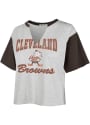 Cleveland Browns Womens 47 Dolly T-Shirt - Grey