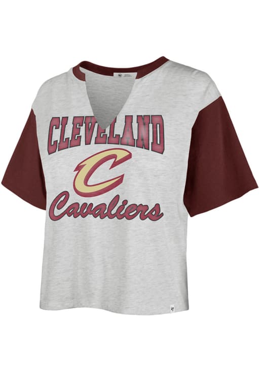 47 Brand / Women's Cleveland Cavaliers White Script T-Shirt