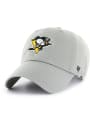 Pittsburgh Penguins 47 Clean Up Adjustable Hat - Grey