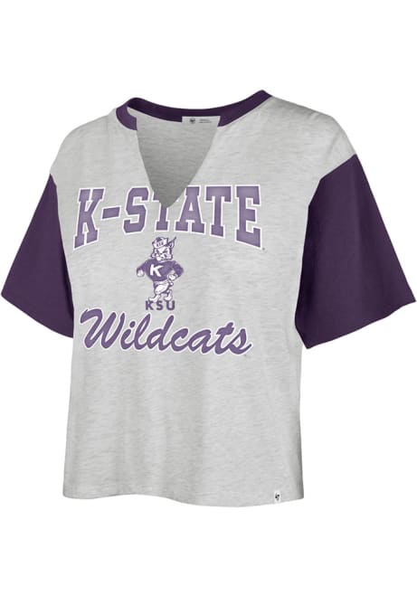 K-State Wildcats Grey 47 Sandy Daze Short Sleeve T-Shirt