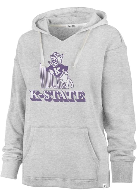 Womens K-State Wildcats Grey 47 Standout Hooded Sweatshirt