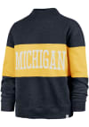 Main image for 47 Michigan Wolverines Womens Navy Blue Kinsey Crew Sweatshirt