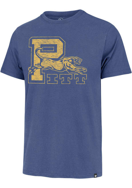 Pitt Panthers Blue 47 Premier Franklin Short Sleeve Fashion T Shirt