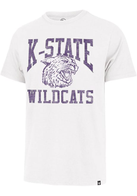 K-State Wildcats White 47 Big Ups Franklin Short Sleeve Fashion T Shirt