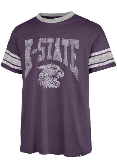 K-State Wildcats Purple 47 Under Arch Over Pass Short Sleeve Fashion T Shirt