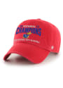 Kansas Jayhawks 47 2022 National Champions Clean Up Adjustable Hat - Red