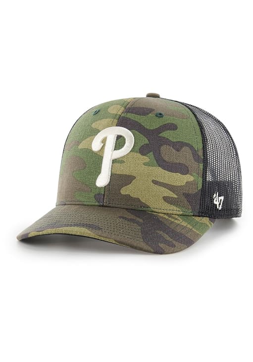 47 Philadelphia Phillies Camo Trucker Adjustable Hat Green