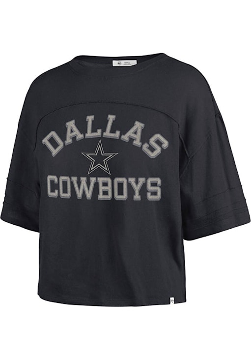 47 Dallas Cowboys Womens NAVY Half Moon T-Shirt 48012179