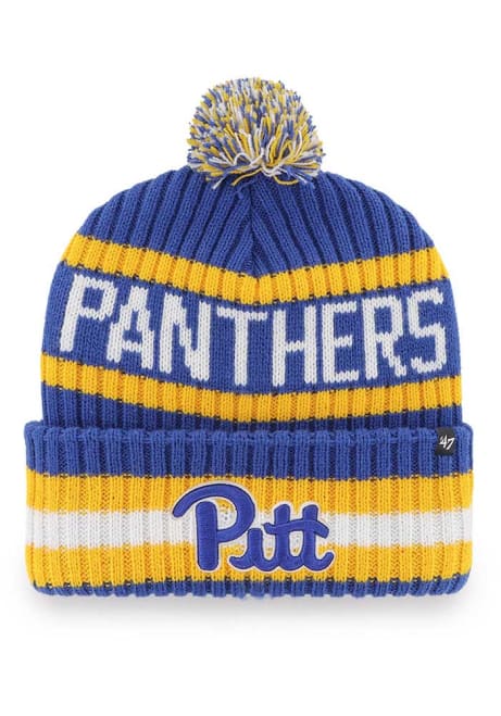 Pitt Panthers 47 Bering Cuff Mens Knit Hat - Blue