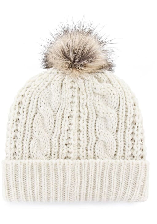 Daxton Vertical USA Cities Cuffed Beanie – Detroit Royal White, 100% Acrylic Knit Winter Hat, One Size Fits Most