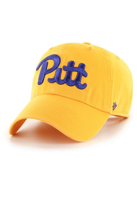 47 Gold Pitt Panthers 47 Clean Up Adjustable Hat