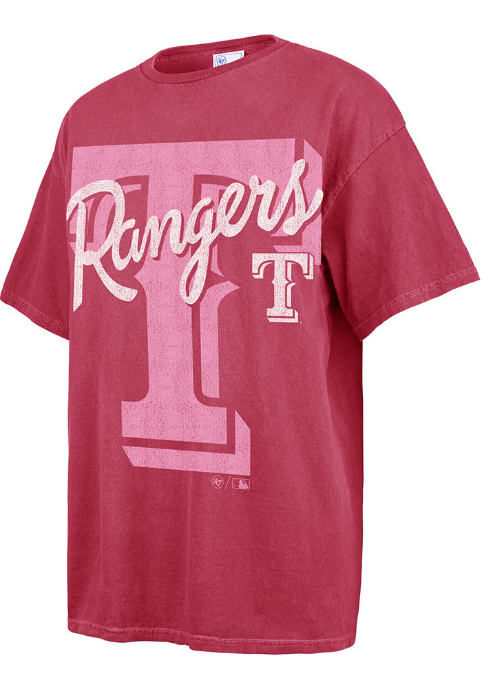 47 Texas Rangers Womens PINK Dopamine T-Shirt - 48013279