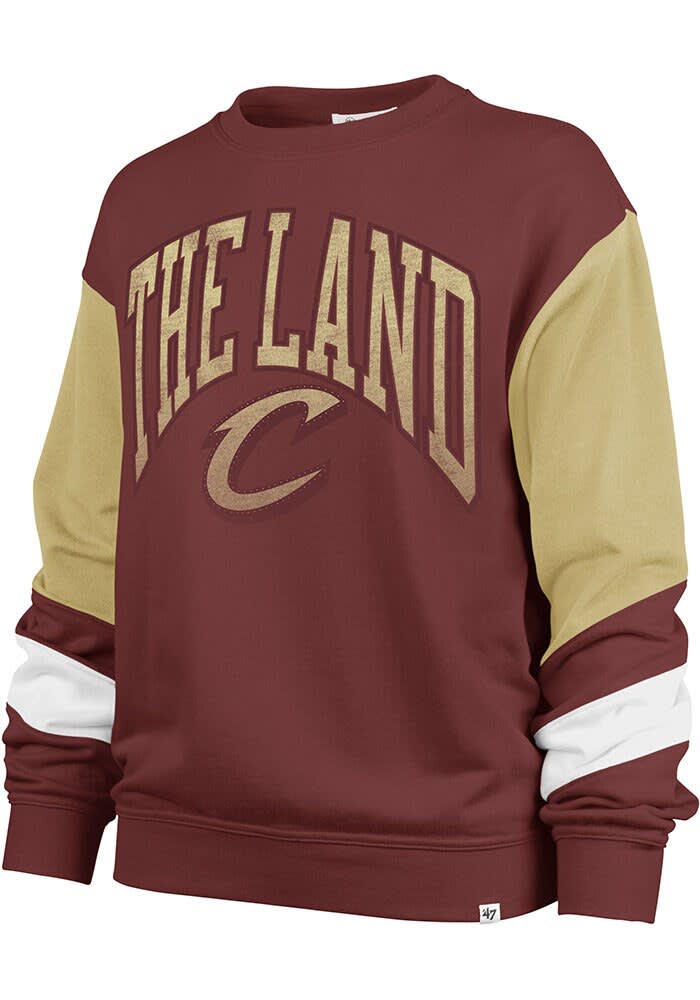 Cleveland Cavaliers 47 Crew Sweatshirt Womens MAROON Nova Long