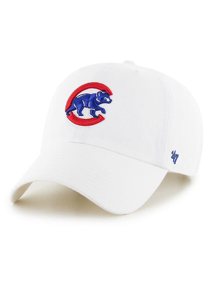 47 Chicago Cubs WHITE Clean Up Adjustable Hat - 48013439