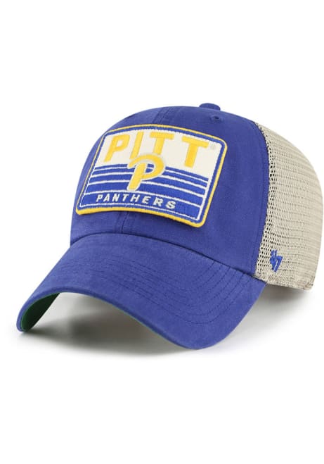 47 Blue Pitt Panthers Vintage Clean Up Adjustable Hat