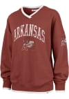 Main image for 47 Arkansas Razorbacks Womens Cardinal Daze Crew Sweatshirt