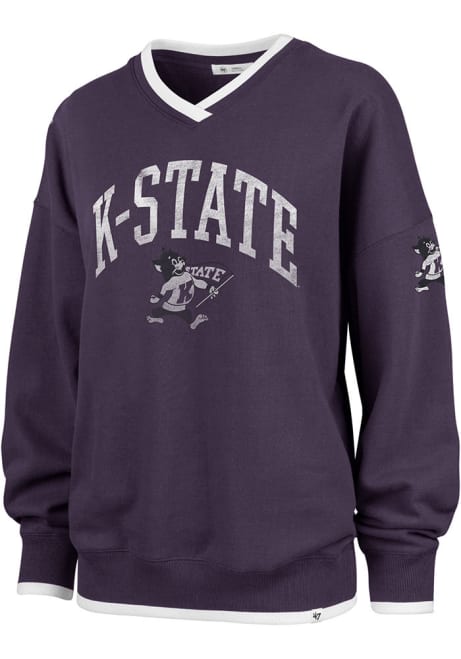 Womens K-State Wildcats Purple 47 Daze Crew Sweatshirt