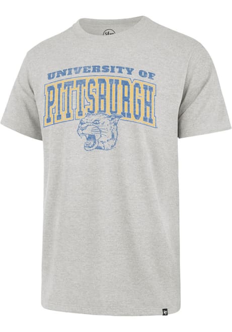 Pitt Panthers Grey 47 Dome Over Franklin Short Sleeve Fashion T Shirt