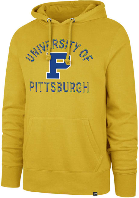 Mens Pitt Panthers Gold 47 Pivotal Headline Hooded Sweatshirt