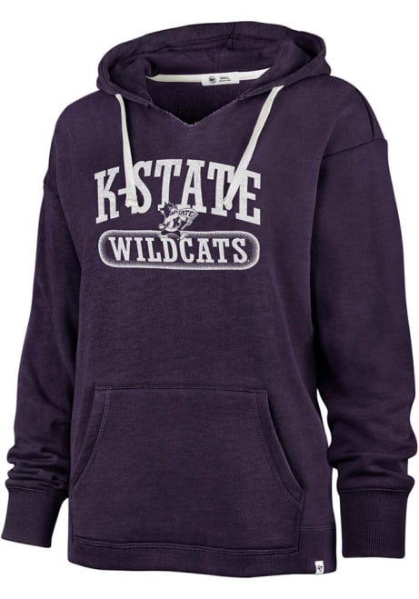 Womens K-State Wildcats Purple 47 Kennedy Hooded Sweatshirt