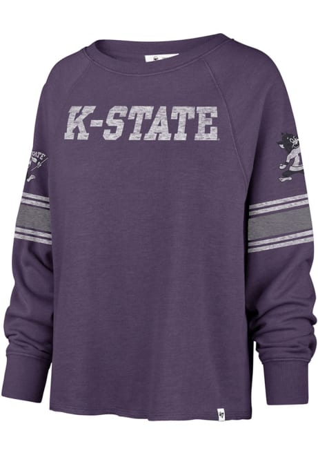 Womens K-State Wildcats Purple 47 Allie Crew Sweatshirt