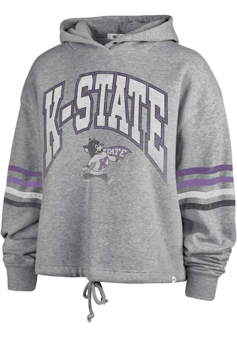 Womens K-State Wildcats Grey 47 Upland Hooded Sweatshirt