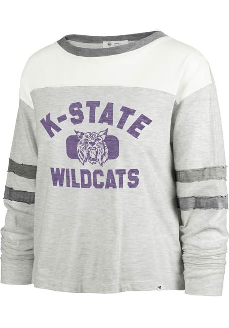 Womens K-State Wildcats Grey 47 All Class LS Tee