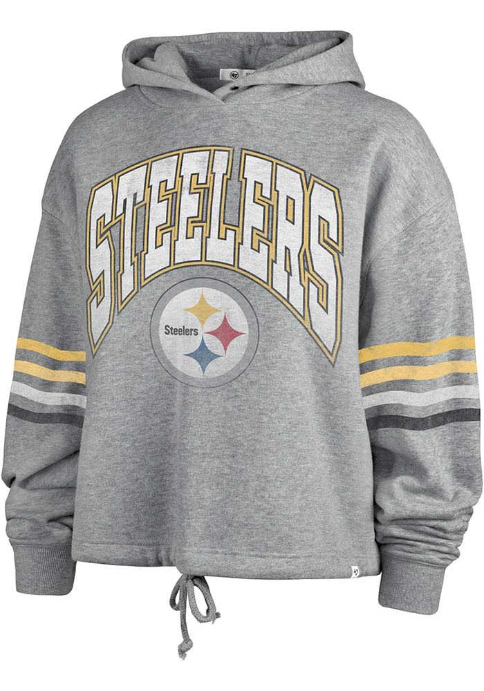 Grey steelers hoodie online