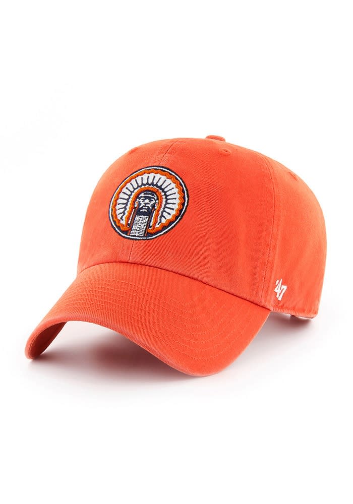 47 ORANGE Illinois Fighting Illini Chief Clean Up Adjustable Hat 47 ORANGE Illinois Fighting Illini Chief Clean Up Adjustable Hat