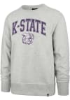 Main image for 47 K-State Wildcats Mens Grey Talk Up Headline Long Sleeve Fashion Sweatshirt