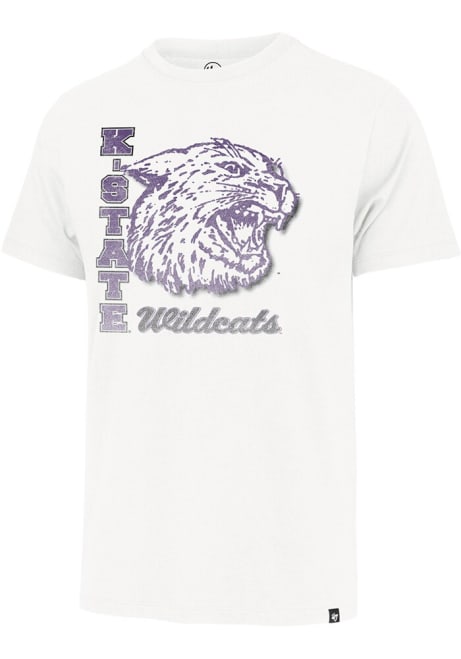 K-State Wildcats White 47 Phase Out Franklin Short Sleeve Fashion T Shirt