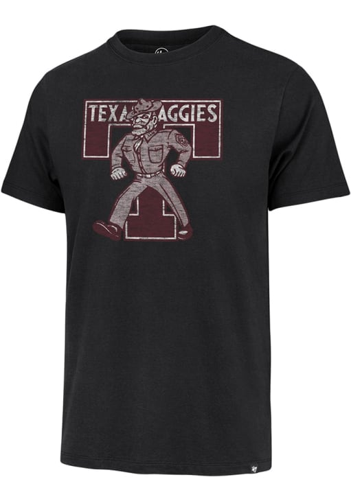 47 Texas A&M Aggies Black Premier Franklin Short Sleeve Fashion T Shirt
