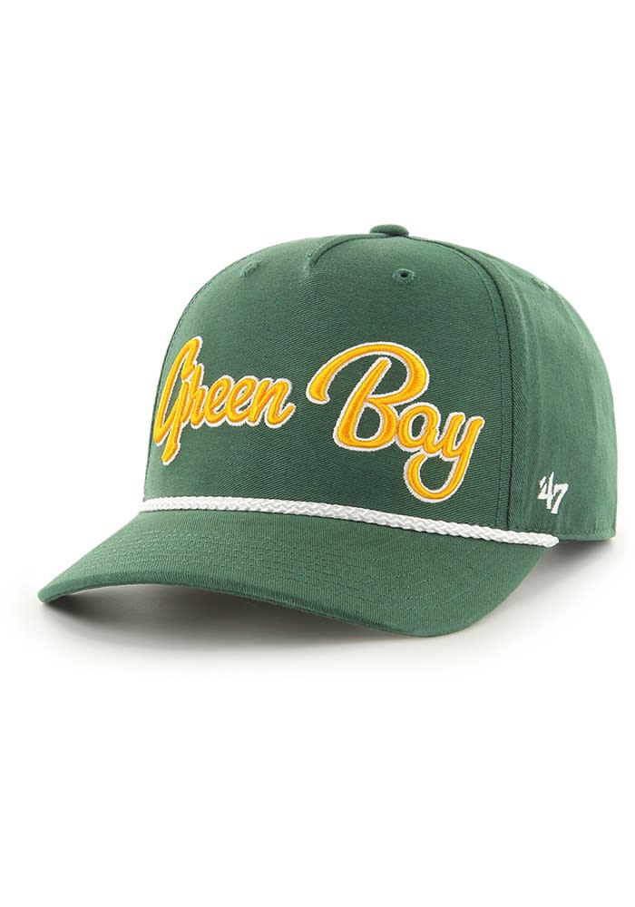 47 Green Bay Packers Overhand Script MVP Adjustable Hat Green