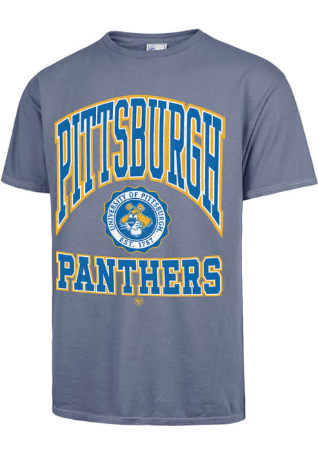 Pitt Panthers Blue 47 Vintage Tubular Seal Short Sleeve Fashion T Shirt