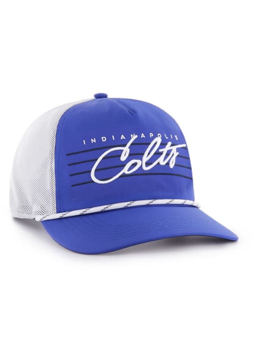 47 Indianapolis Colts Downburst Mesh Hitch Adjustable Hat - Blue