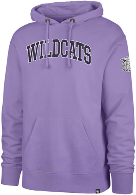 Mens K-State Wildcats Lavender 47 Striker Long Sleeve Fashion Hood