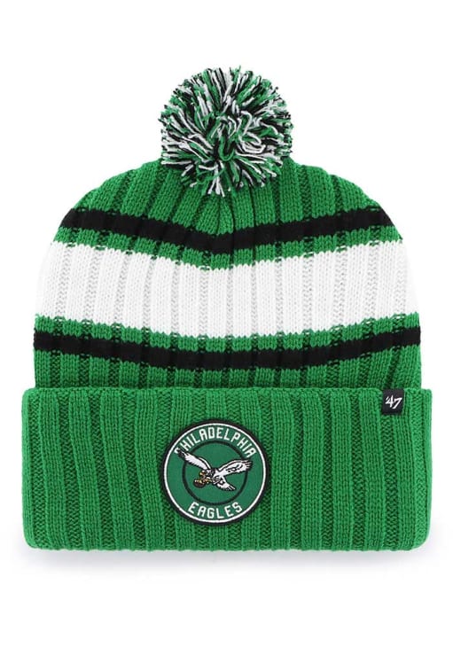 47 Philadelphia Eagles Kelly Green Plateau Cuff Mens Knit Hat