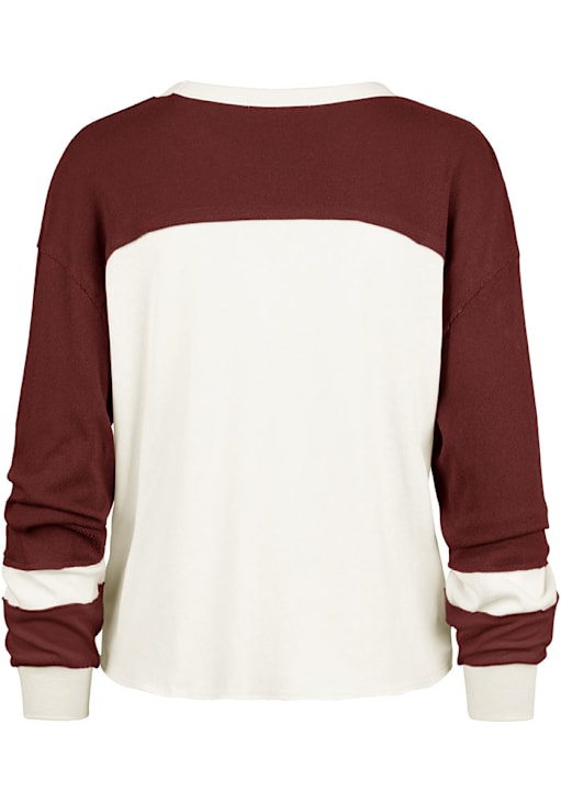 47 Indiana Hoosiers Womens Red Curve Toni LS Tee